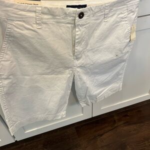 Classic White Men's Cotton Shorts